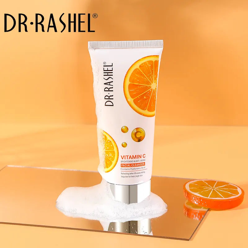 DR.RASHEL Vitamin C Facial Cleanser 80ml for brightening and anti-aging - Glowera Pakistan