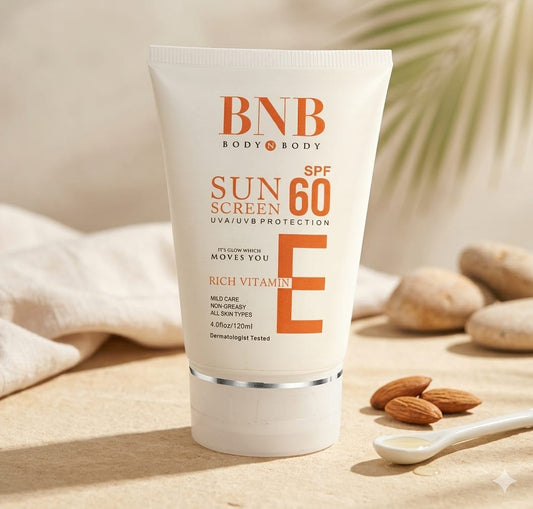 BNB Body N Body Vitamin E Sunscreen SPF 60 for all skin types - available in Pakistan