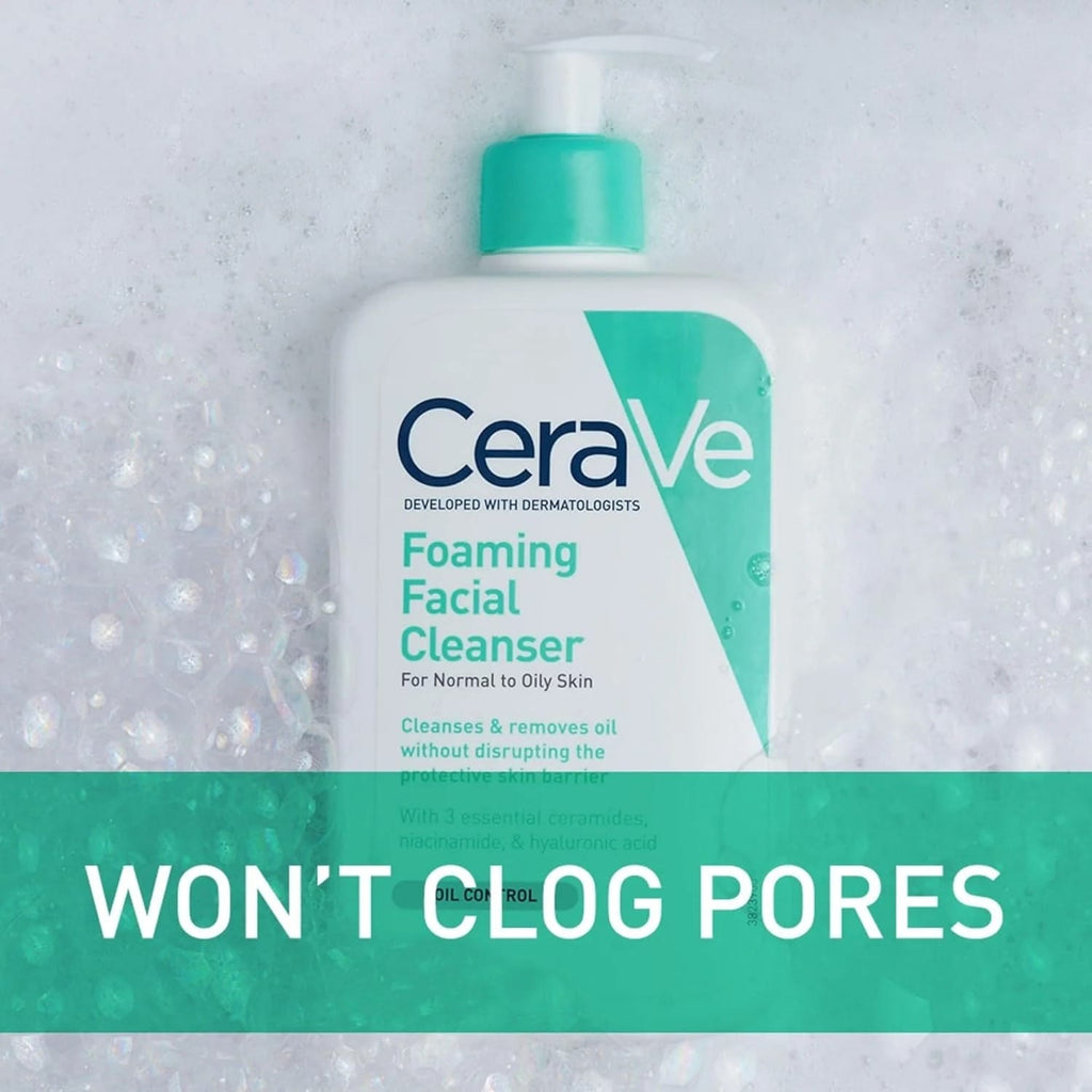 CeraVe Foaming Facial Cleanser 237ml for Normal to Oily Skin