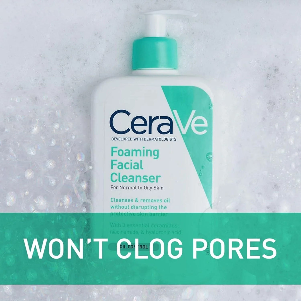 CeraVe Foaming Facial Cleanser 237ml for Normal to Oily Skin